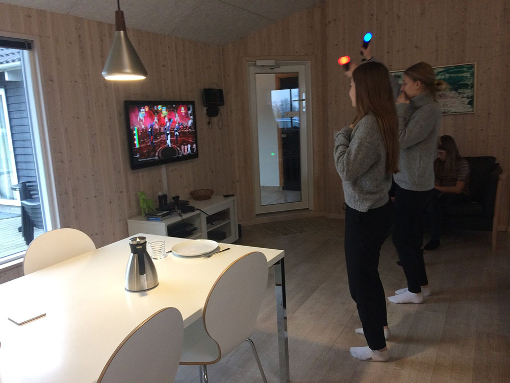 Tävla i sommarhusets aktivitetsrum när ni besöker lyxhus nr 316 i Fyn och öar.