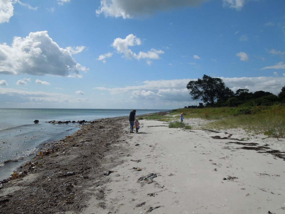Stranden i närheten av lyxhus 355.