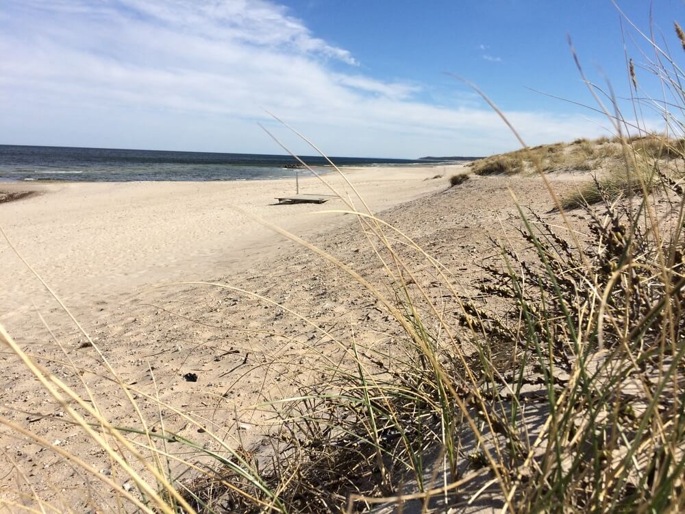 Stranden i närheten av lyxhus 367.