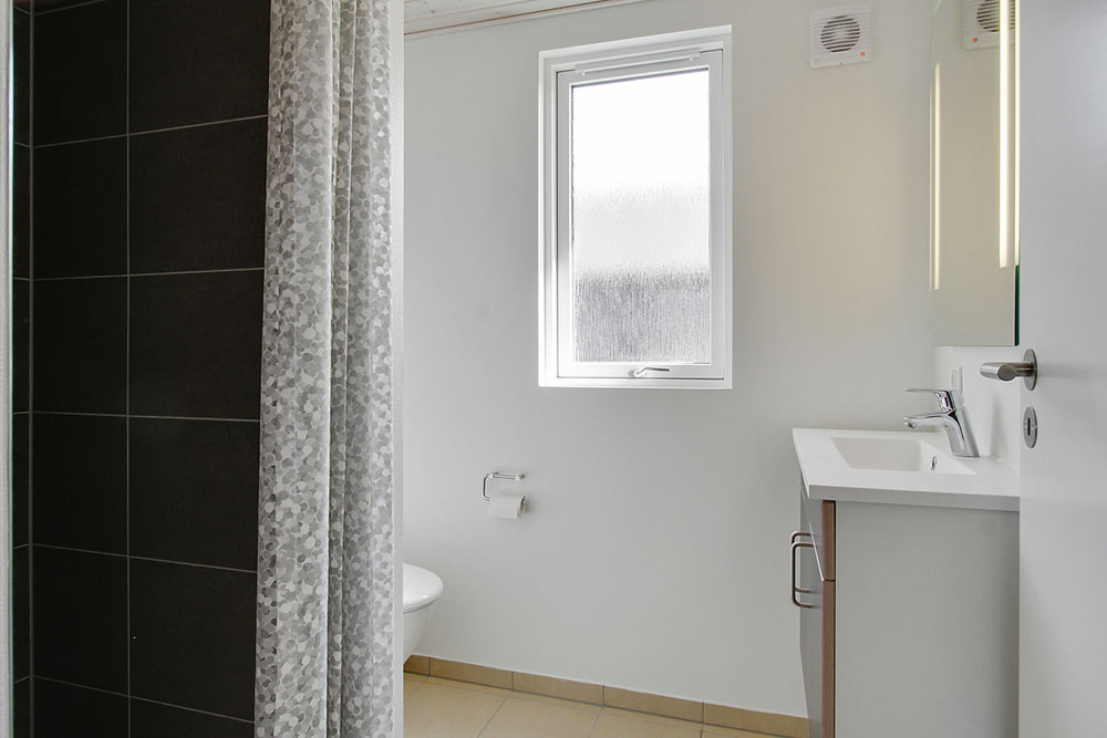 Ett av badrummen i lyxstuga nr 394