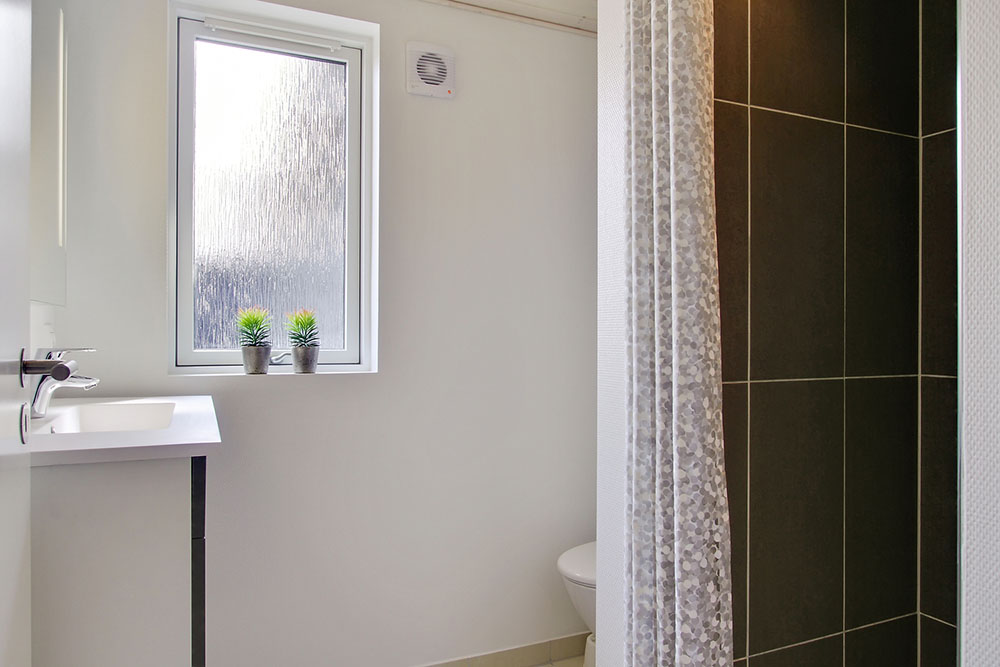 Ett av badrummen i lyxstuga nr 714