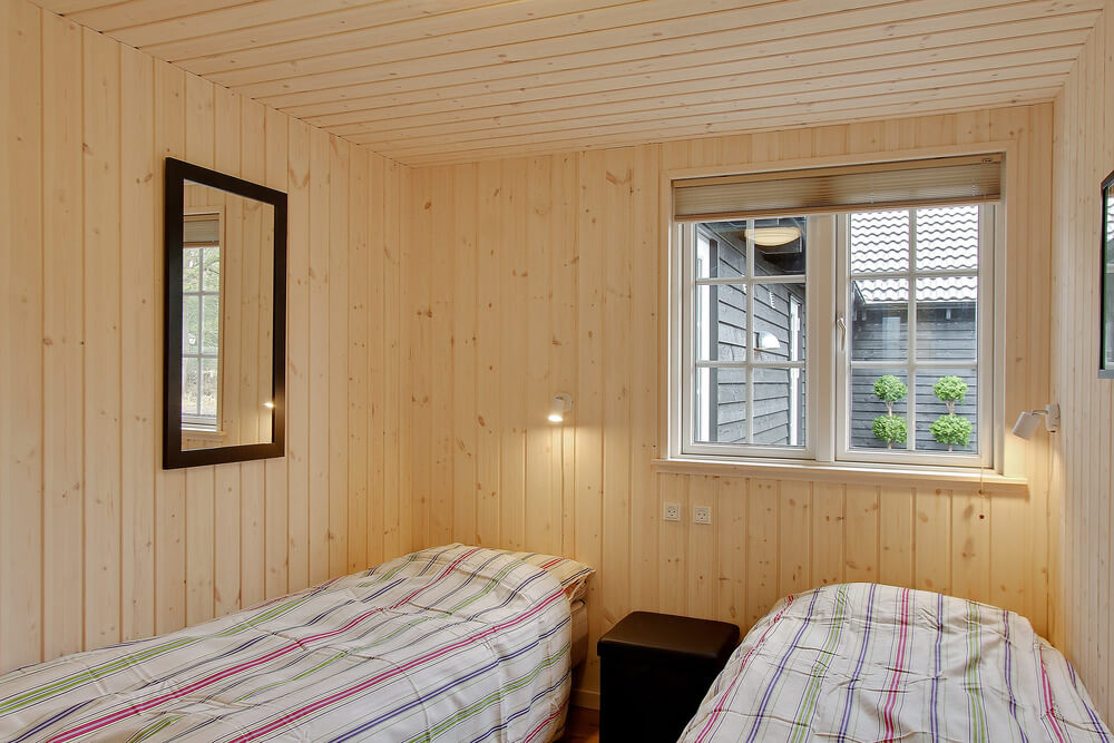 Ett av de 10 utmärkta sovrummen i lyxstuga nr 415 i Fyn och öar.