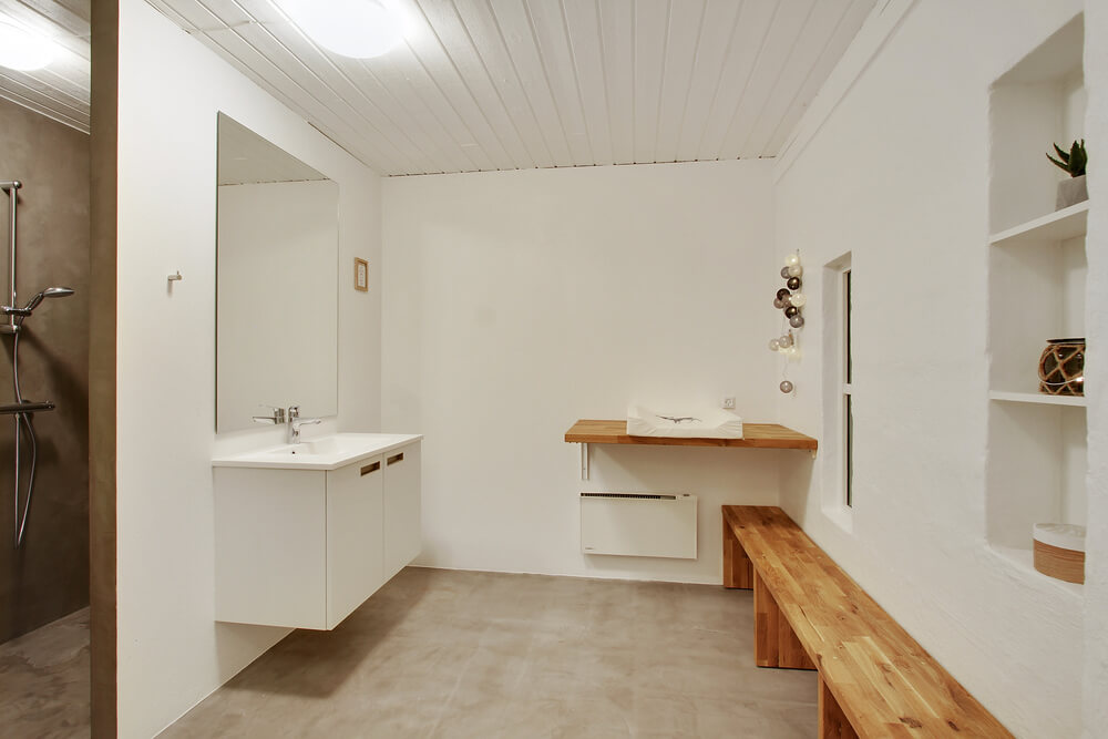 Ett av badrummen i lyxstuga nr 423