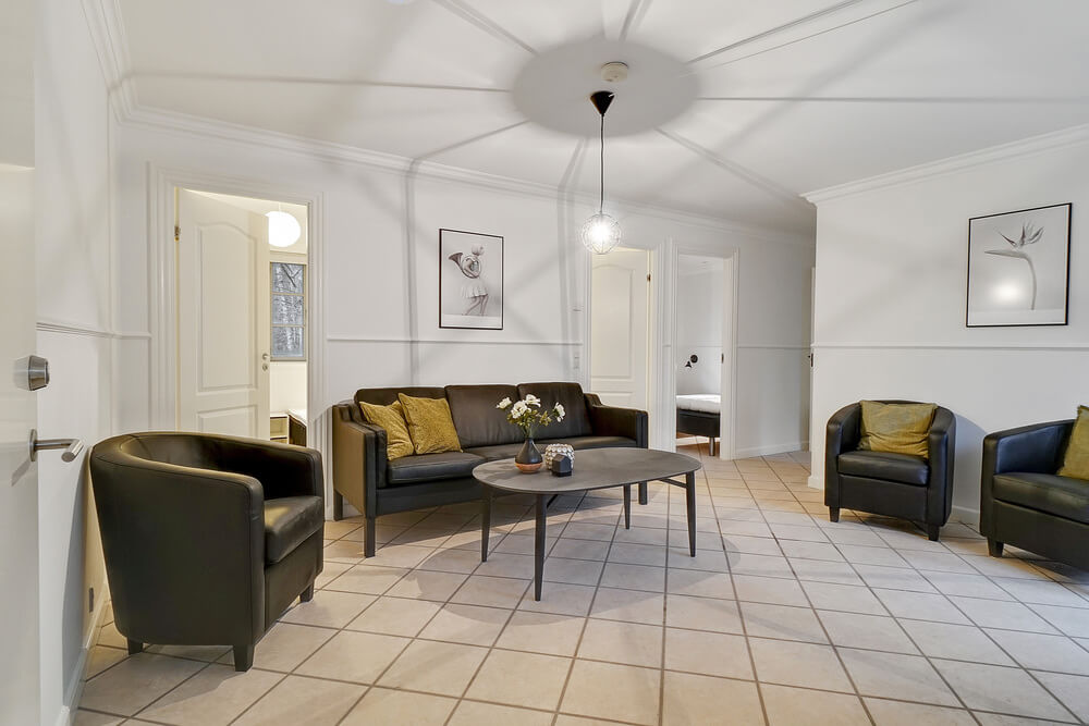 Ni kan sitta 22 personer tillsammans i vardagsrummet när ni besöker lyxhus nr 414 i Nordsjälland.