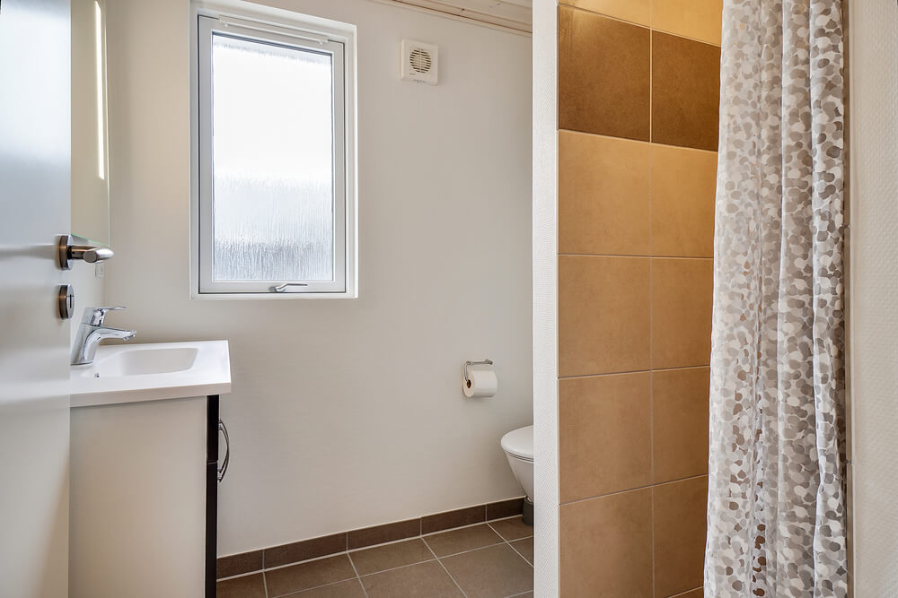 Ett av badrummen i lyxstuga nr 431