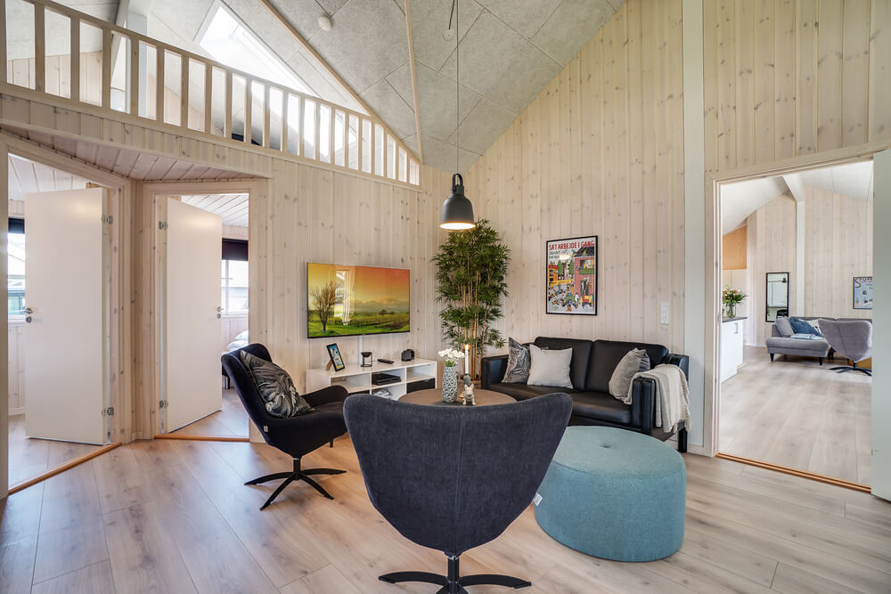 Tävla i sommarhusets aktivitetsrum när ni besöker lyxhus nr 451 i Østjylland.