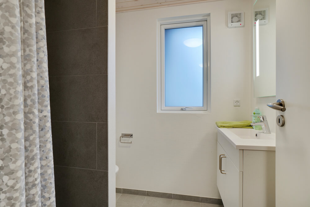 Ett av badrummen i lyxstuga nr 462
