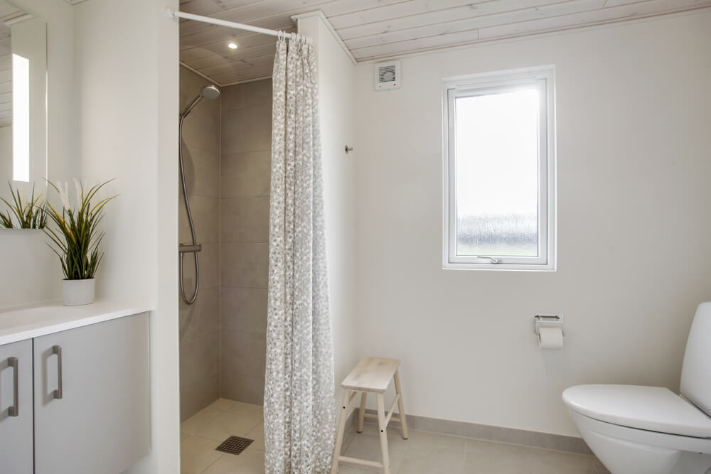 Ett av badrummen i lyxstuga nr 489