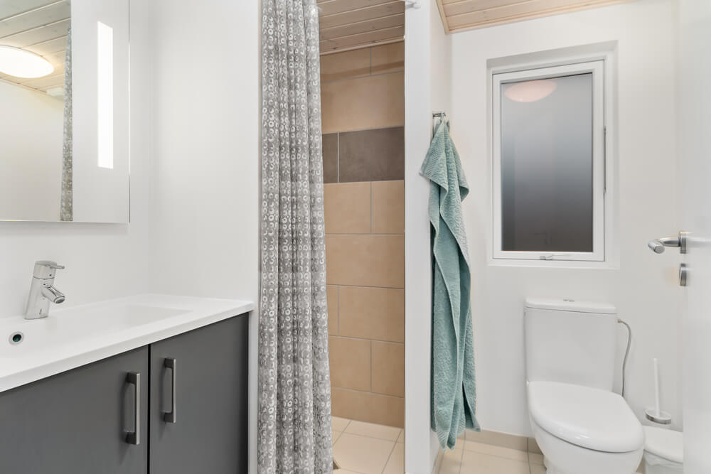 Ett av badrummen i lyxstuga nr 733