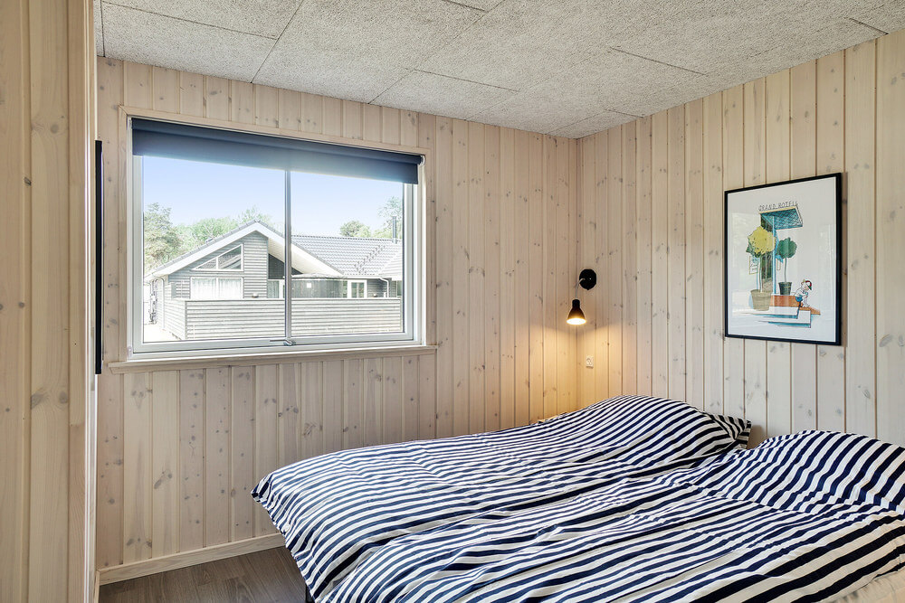 Ett av de 5 utmärkta sovrummen i lyxstuga nr 519 i Lolland/Falster/Møn.