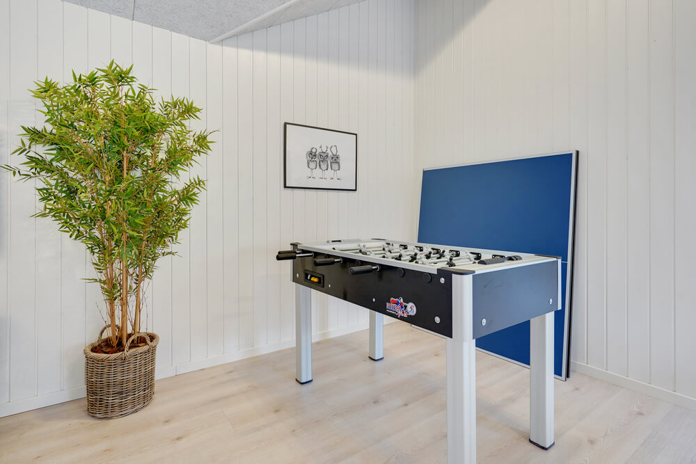 Tävla i sommarhusets aktivitetsrum när ni besöker lyxhus nr 509 i Lolland/Falster/Møn.