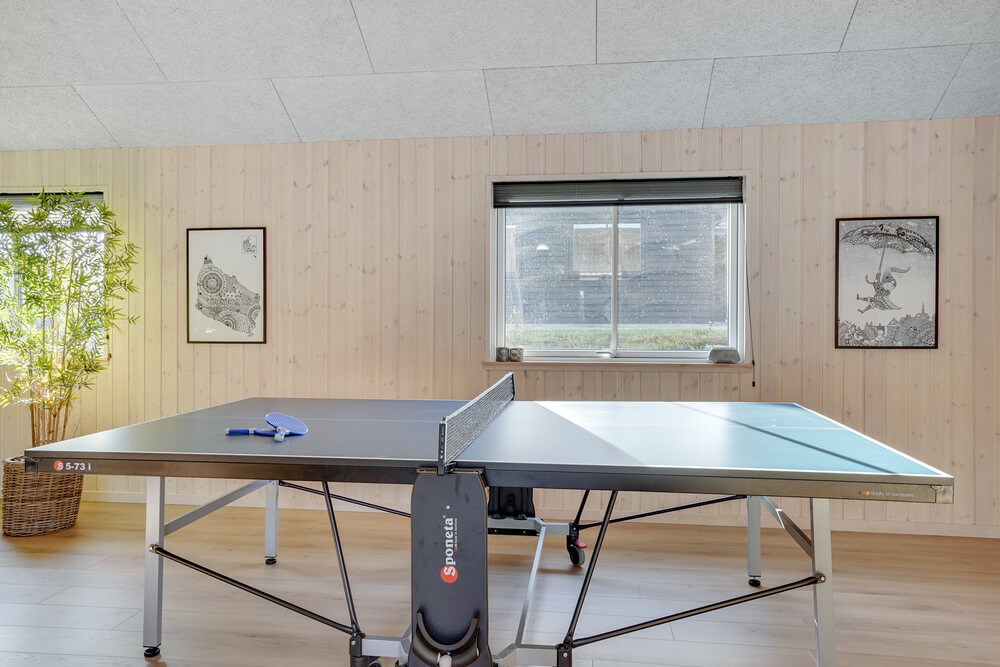 Tävla i sommarhusets aktivitetsrum när ni besöker lyxhus nr 499 i Sydjylland.