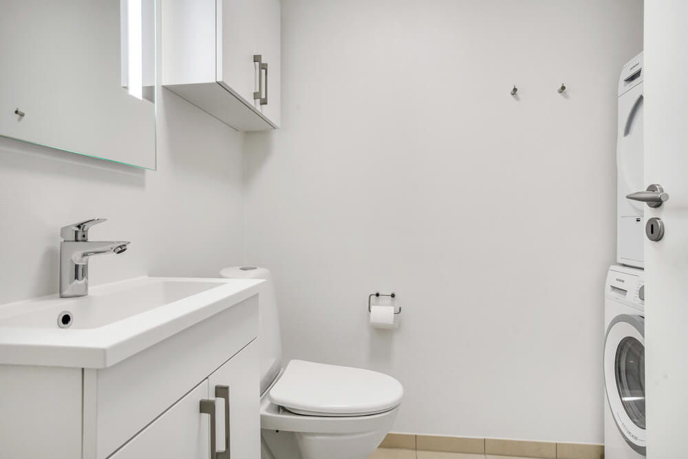 Ett av badrummen i lyxstuga nr 529