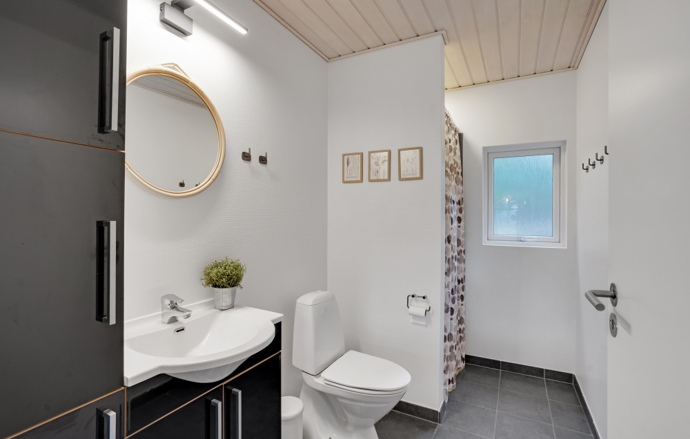 Ett av badrummen i lyxstuga nr 571