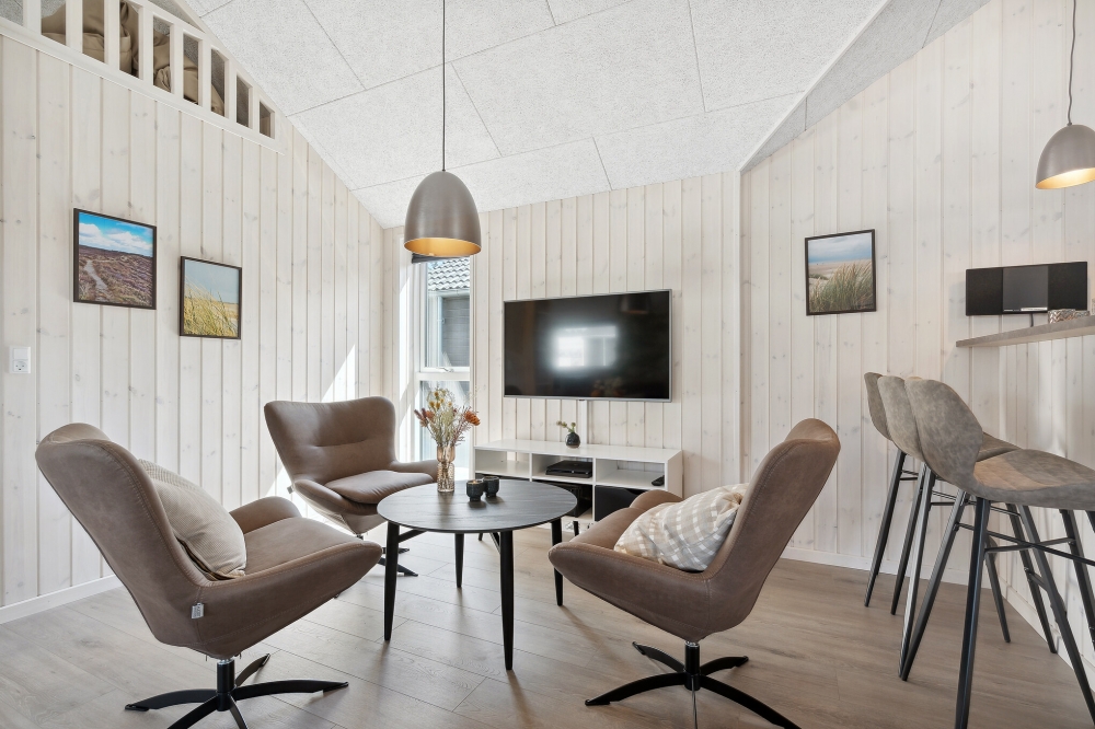 Tävla i sommarhusets aktivitetsrum när ni besöker lyxhus nr 601 i Sydjylland.