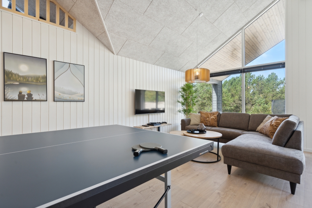 Tävla i sommarhusets aktivitetsrum när ni besöker lyxhus nr 585 i Vestjylland.