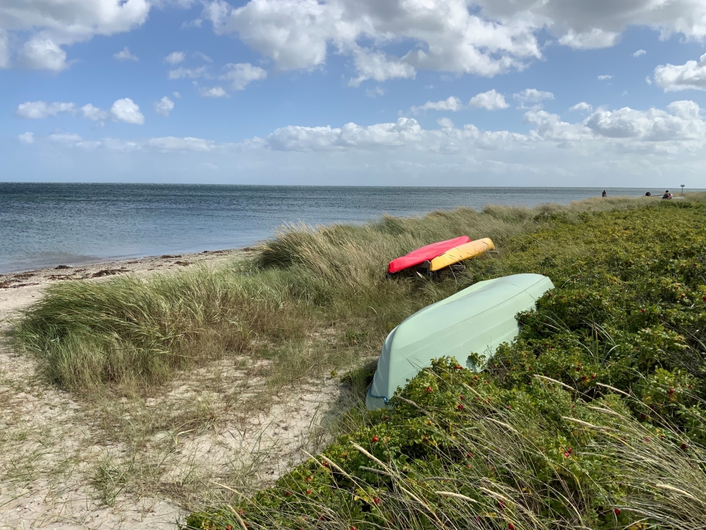 Stranden i närheten av lyxhus 606.