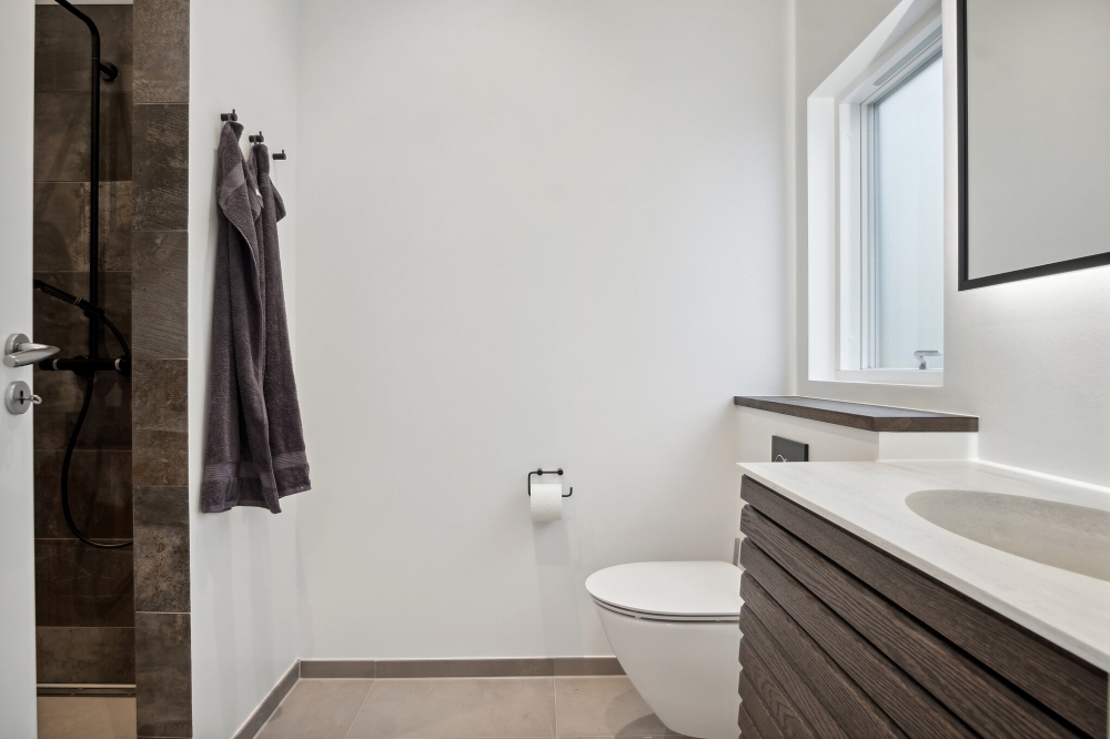 Ett av badrummen i lyxstuga nr 606