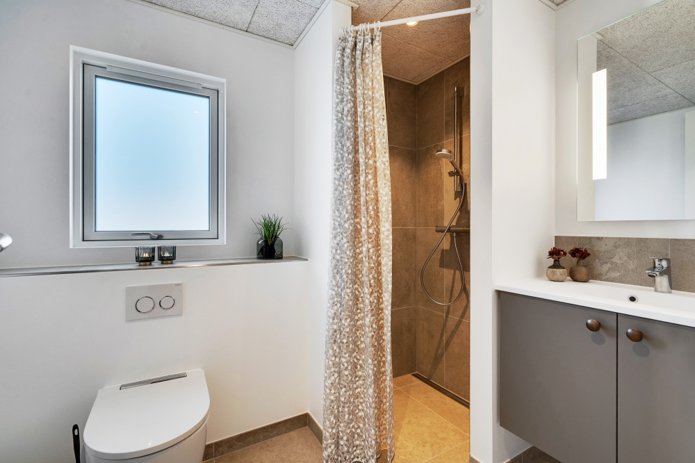 Ett av badrummen i lyxstuga nr 621