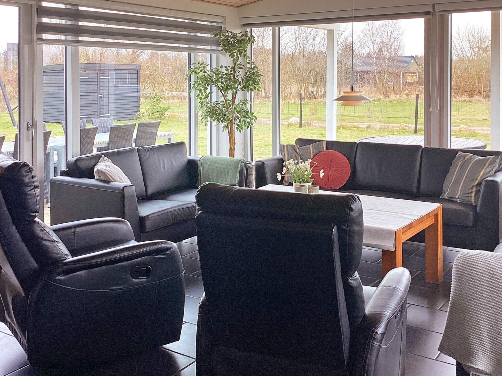 Soffhörnan i lyxstuga 626 i Lolland/Falster/Møn.