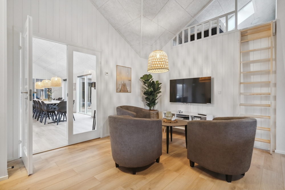 Tävla i sommarhusets aktivitetsrum när ni besöker lyxhus nr 627 i Vestjylland.