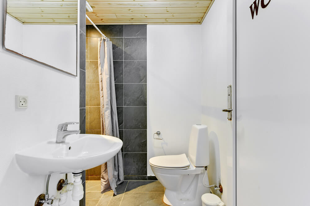 Ett av badrummen i lyxstuga nr 280