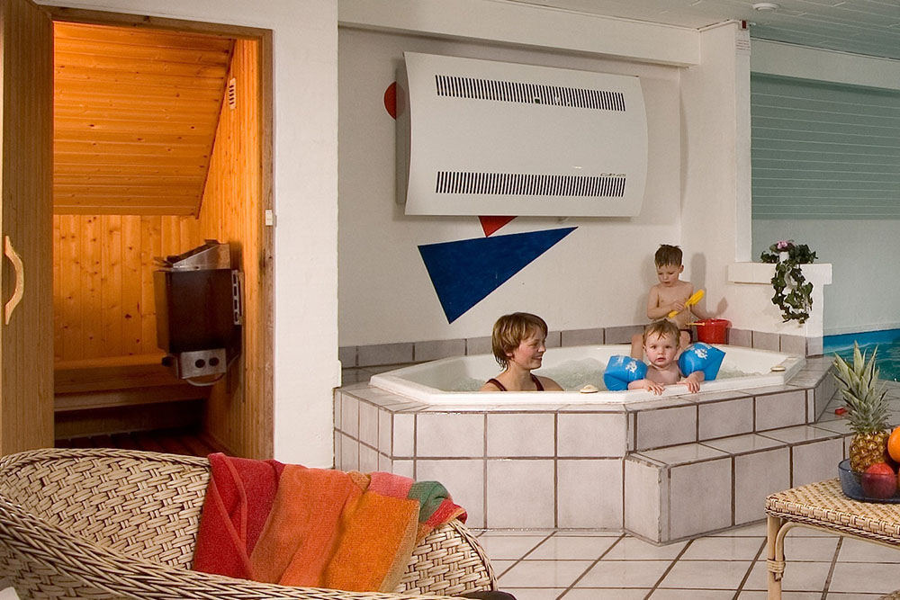 I spa-badet kan man riktigt koppla av och njuta efter en lång dag