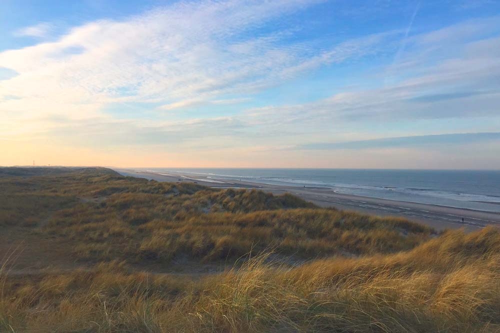 Stranden i närheten av lyxhus 168.