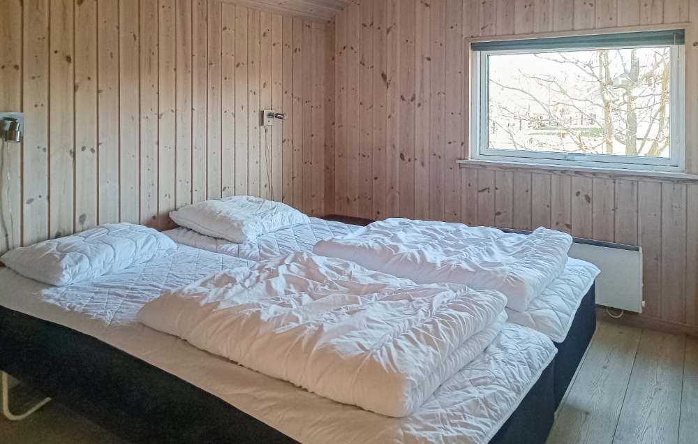 Ett av de 5 utmärkta sovrummen i lyxstuga nr 244 i Sverige.