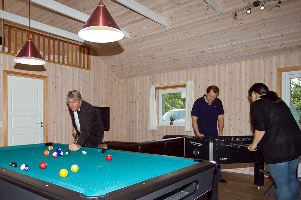 De tävlingslystna kan utmana varandra i både biljard, bordtennis, fotbollsspel och dart