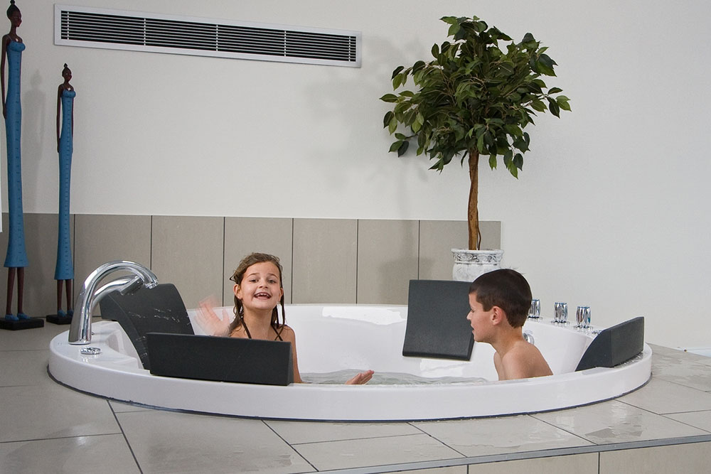 I husets spa kan man ta vara på sig själv en stund
